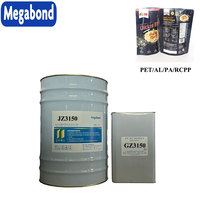 Adhésif polyuréthane bicomposant à base de solvant pour matériaux de laminage tels que PET/PA/CPP, emballage de conduits d'air, emballage de câbles, film d'emballage