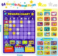Tableau de motivation en feutre pour enfants : liste de tâches, récompenses, entraînement, tableau des tâches ménagères, jouets éducatifs