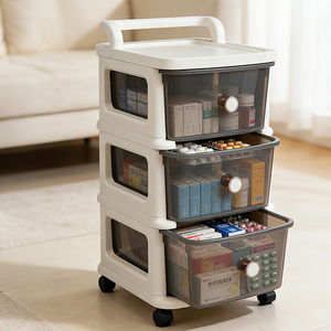 Organisateur de bureau ShenYu L, commode de rangement en <span class=keywords><strong>plastique</strong></span> gain de place - Product Image 6
