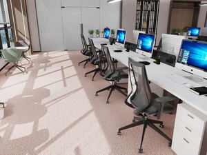 Carrelage de Moquette Naturel Rose Brun Chaleureux avec Texture de Feuilles Botaniques et Surface à Grain Fin pour Salon, Chambre et Café Décontracté - Product Image 2