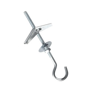 12 móc treo trần tiết kiệm không gian bằng kim loại, lò xo, chốt cánh, chống gỉ, tái sử dụng, M4 90mm, chịu lực cao, dùng để cố định tấm thạch cao - Product Image 6