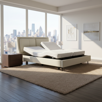 ENKE NK-DA10 Lit de rangement réglable en hauteur, design pliable, utilisation moderne pour chambre à coucher, mobilier de haute qualité, quatre moteurs, métal et contreplaqué
