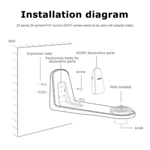 Support mural pour projecteur XGIMI, accessoires, angle réglable pour Changhong M4000, Dangbei <span class=keywords><strong>Mars</strong></span> Pro. Projecteur Xiaomi - Product Image 6
