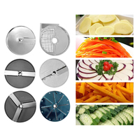 XEOLEO Commercial 6 lames coupe-légumes multi-fonction électrique déchiqueteuse 550W automatique trancheuse de fruits carotte Dicer
