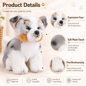 Juguetes <span class=keywords><strong>de</strong></span> Peluche <span class=keywords><strong>de</strong></span> Perro <span class=keywords><strong>de</strong></span> Simulación Realista Personalizados OEM, Logotipo y Estilos Personalizados, Corgi/Bulldog/<span class=keywords><strong>Golden</strong></span> <span class=keywords><strong>Retriever</strong></span> para Regalos Promocionales - Product Image 6