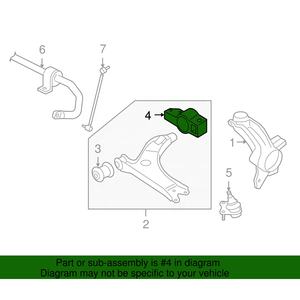 Buje de Brazo de Control de Suspensión de Aluminio, Soporte de Brazo de Suspensión # 1K0 <span class=keywords><strong>199</strong></span> 231 G - Product Image 6