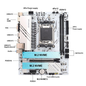 JGINYUE B650M GAMING PLUS AM5 scheda madre supporta R7000 serie CPU processori <span class=keywords><strong>DDR5</strong></span> memoria a doppio canale RAM - Product Image 2