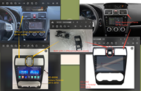 KD-1964 Klyde 9 pouces écran tactile Android lecteur DVD de voiture Radio pour Subaru XV Forester 2015-2018 Gps Navi tête unité voiture Audio