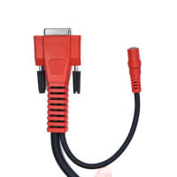 Cable de prueba principal DTS de 2 filas DB15 a OBD2 de 16 pines, adaptador de escáner diésel J1962, cable de diagnóstico OBDII