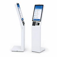 Kiosque de commande automatique sur pied de la série KD, écran tactile, terminal de service en libre-service avec imprimante, lecteur NFC pour les restaurants de restauration rapide