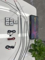 18 en 1 universel pas cher voiture modifier accessoires voiture intérieur décoratif LED lumière ambiante rvb Auto tableau de bord atmosphère éclairage