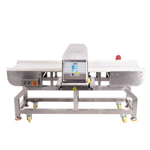 Machine de détection de métaux industrielle précise pour aliments surgelés pour la détection de corps étrangers pâtisseries plateaux à viande feuille d'aluminium de poulet - Product Image 1