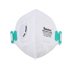 NIOSH sekali pakai untuk <span class=keywords><strong>N95</strong></span> masker debu wajah N8265 Respirator lipat dengan pola datar silikon dapat digunakan kembali masker tahan debu bersertifikat - Product Image 3