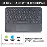 Casing Keyboard Samsung Galaxy Tab S6 Lite, sarung 10.4 inci 2022 2020 dengan Keyboard Touchpad untuk SM P610 S6 Lite