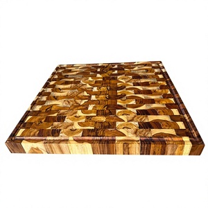 Solid Wood End Grain Chopping <b>Block</b> 1.5cm Thick Natural Eco-Friendly Food Safe Durable Non-Toxic Dishwasher Safe Kitchen Cutting - Product Image 1