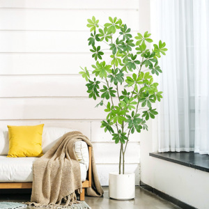 Árbol <span class=keywords><strong>Schefflera</strong></span> Artificial <span class=keywords><strong>de</strong></span> Lujo <span class=keywords><strong>de</strong></span> Alta Gama en Maceta, Bonsái Artificial, Vegetación Artificial al por Mayor para Decoración <span class=keywords><strong>de</strong></span> Interiores <span class=keywords><strong>de</strong></span> Hogar, Jardín, Oficina y Tienda - Product Image 3