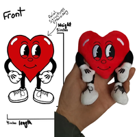 Porte-clés en peluche à faible quantité minimale de commande, mascottes mignonnes personnalisées en peluche, animaux en peluche