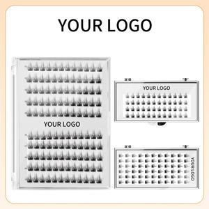 <span class=keywords><strong>Manga</strong></span> Style Cils Grappes Cils Individuels Doux Ptb Fibre C D Curl 48pcs Extension de Cils Pré-découpés Segment Cluster Lashes - Product Image 6