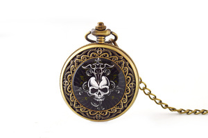 Montre de poche vintage de haute qualité, luxueuse et élégante, montre à quartz rétro avec chaîne, collier pour femmes et hommes, vente en gros - Product Image 6