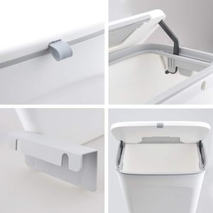 Kitchens Cabinet with <b>Lid</b> Kitchen Trash <b>Bin</b> Garbage <b>Bins</b> Wall Mounted Hanging Trash <b>Bin</b> Counter Garbage Can - Product Image 4