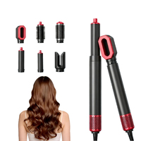 Set de Peinado 6 en 1 Multifuncional con Cabezales Intercambiables, Secador de Pelo de Alta Velocidad 110000 rpm, Moldeador de Aire para el Cabello