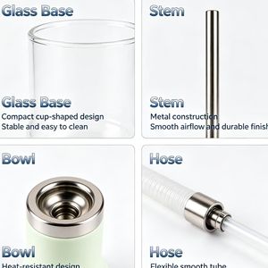 Juego de Fumar Shisha de Acero Inoxidable de Alta Calidad, Edición Aeon 4, 48 cm, Venta al Por Mayor - Product Image 4