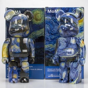 Figurines d'action Bearbrick 400 Abs, jouets d'art, figurines en briques, ours en briques, figurines de collection, jouets décoratifs pour la maison, cadeaux de Noël - Product Image 1
