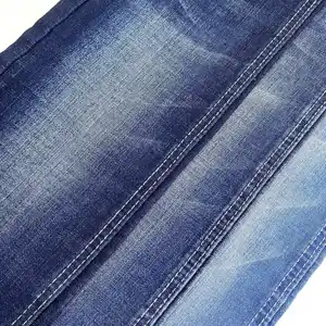 Power Stretch Denim Stof Voor Kant-En-Klare Kledingstukken Metallic Denim Stof