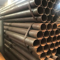 Tuyau en acier au carbone laminé à chaud de qualité Q235, à paroi épaisse, rond, soudé par ERW, norme ASTM A53 EN, 6 m, pour distribution d'eau et de gaz, découpe et pliage