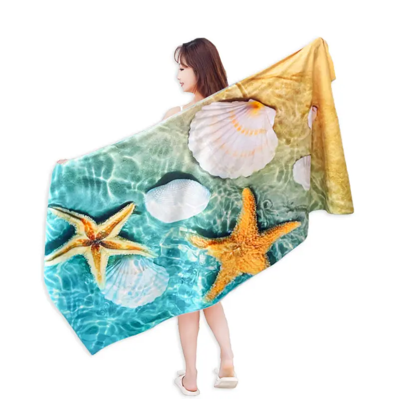 sublimation printing OEM design microfiber beach towel customized print beach towels with logo custom design