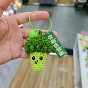 ห่วงเกี่ยวนิรภัยไนลอนถักลายการ์ตูนน่ารักรูปมะเขือยาวทำด้วยมือสำหรับนักเรียน - Product Image 5