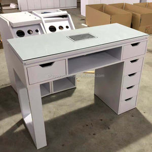 Nails salon equipment <span class=keywords><strong>mesa</strong></span> <span class=keywords><strong>de</strong></span> técnico <span class=keywords><strong>de</strong></span> <span class=keywords><strong>uñas</strong></span> mesas <span class=keywords><strong>de</strong></span> manicura con tapa <span class=keywords><strong>de</strong></span> cristal - Product Image 2