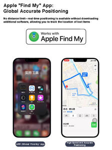 MFI Сертифицированный металлический Интеллектуальный искатель ключей AGPS/GPRS GPS трекер для автомобильного брелка с моим тегом и отслеживанием в реальном времени - Product Image 6