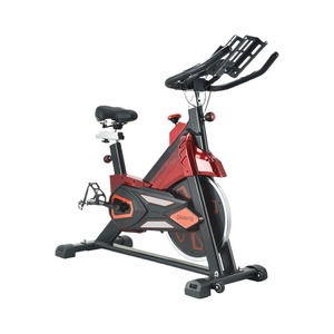 Bicicleta de Ejercicio X-800 con Resistencia Ajustable, Bicicleta de Spinning Negra y Roja para Fitness y Pérdida de Peso - Product Image 4