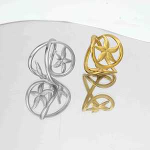 Innovative Unique Niche Design Starfish Ring Light Luxury Exquisite Unisex's Stainless Steel Rings Trendy Jewelry for Daily Wear - Product Image 5
