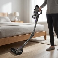 Aspirateur Balai Sans Fil Cyclonique OEM ODM 35KPA 600W, Sans Sac, Batterie Lithium-Ion, HEPA, Pour Maison et Voiture