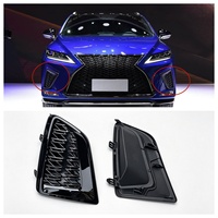 Rejilla de luz antiniebla para Lexus RX350 RX450h 2020 2021 2022, estilo F-Sport, cubierta de lámpara antiniebla para parachoques delantero, ABS, negro brillante