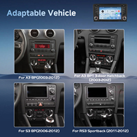 Radio de Coche Android Podofo de 7 Pulgadas, 4+64 GB, 2 DIN, para Audi A3 8P S3 RS3, Carplay Inalámbrico/Android Auto, GPS/Wifi, USB + Tipo-C, Estéreo para Coche ODM