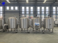 Système de brasserie professionnel personnalisé, équipement de brassage de bière, brasserie en acier inoxydable SUS304 avec cuve de fermentation à double enveloppe