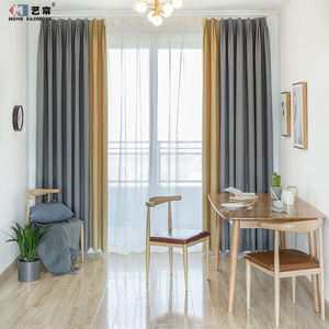 Rideaux occultants en tissu à œillets <span class=keywords><strong>de</strong></span> luxe écologiques en gros pour fenêtres françaises et salons, isolation phonique - Product Image 2