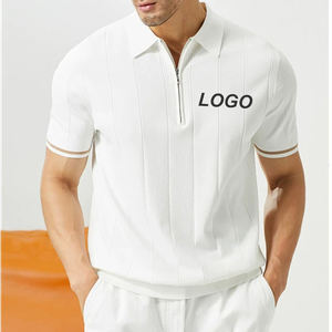 Maglietta con Logo personalizzato da <span class=keywords><strong>uomo</strong></span> estiva 12GG con colletto pieghevole a maniche corte 40% <span class=keywords><strong>viscosa</strong></span> 60% in maglia di poliestere Polo Chemise Polo - Product Image 2