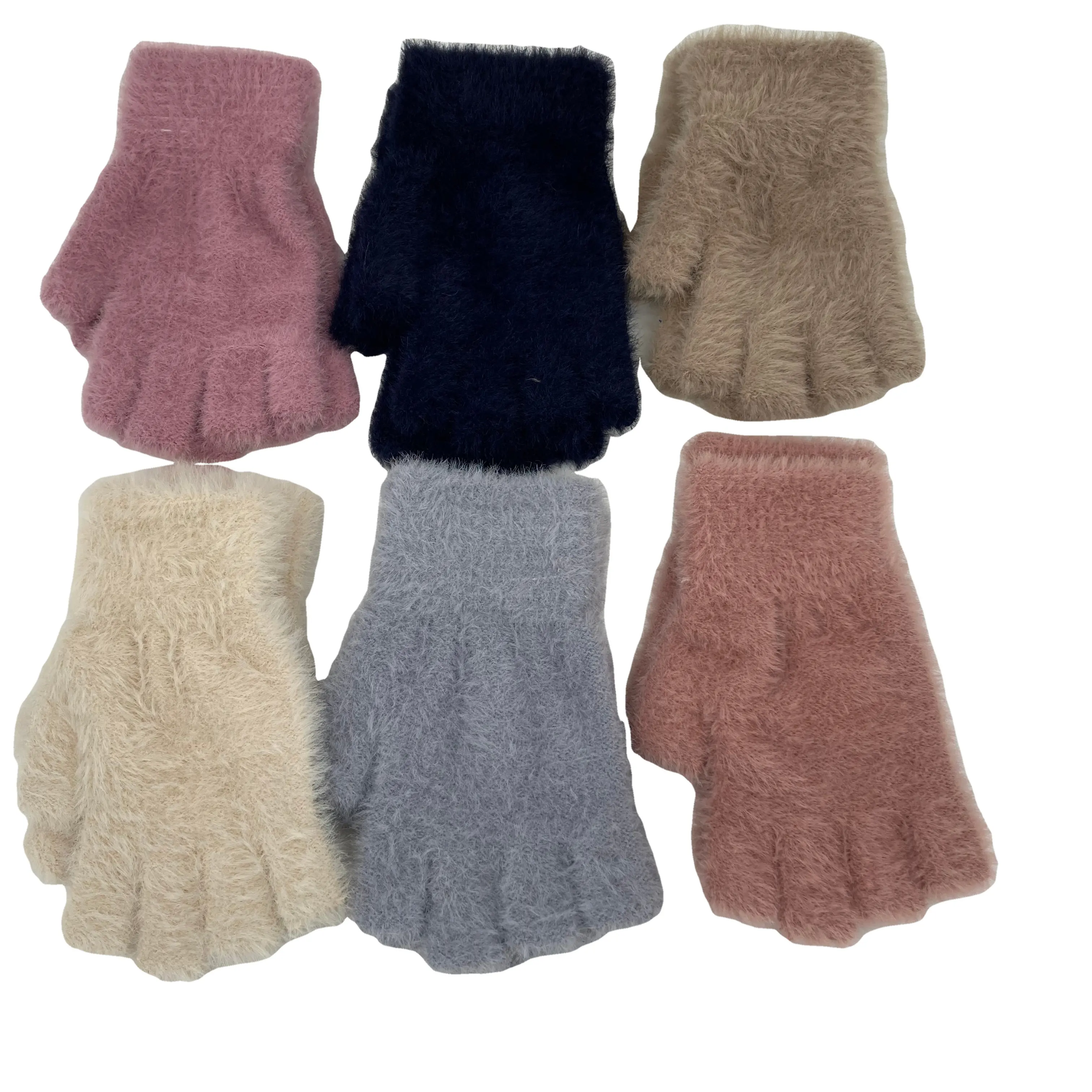 Knitted Gloves Cold Outdoor Touch Screen Winter Gloves Unisex Acrylic Women Keeping