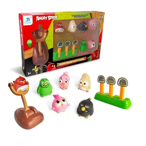 OEM ODM定制动作人物玩具小鸟愤怒围棋棋盘游戏弹射动作人物模型儿童玩具礼品