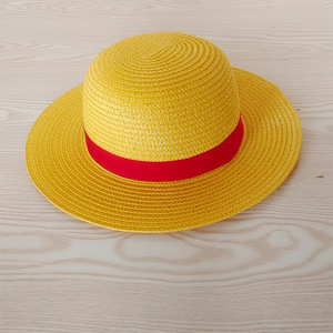 Promotionnel abordable large bord grand bord une pièce Luffy <span class=keywords><strong>Ace</strong></span> <span class=keywords><strong>chapeau</strong></span> été soleil <span class=keywords><strong>chapeau</strong></span> papier paille <span class=keywords><strong>chapeau</strong></span> naturel blé paille - Product Image 5