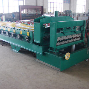 Machine de formage de rouleaux de tuiles de <span class=keywords><strong>toiture</strong></span> en acier coloré HUATONG, vente directe usine, contrôle PLC importé, découpe hydraulique automatique, moteur long - Product Image 4
