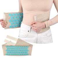 Ceinture de soutien lombaire en coton biologique avec boucle Lotus, réglable, pour massage par acupuncture, coussin lombaire de sport