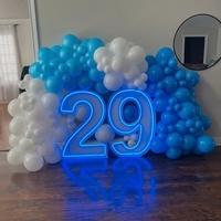Lettres et chiffres lumineux en métal RGB LED de 3FT, 4FT, 5FT pour mariage, fête, événement, location, toile de fond