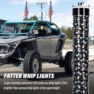 Màu sắc đuổi theo sáng nhất dẫn ánh sáng roi xoắn ốc off road sử dụng UTV ATV LED Buggy roi cờ roi light2ft3ft4ft5ft6ft - Product Image 3