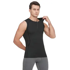 Men's sports vest summer belly contracting tight short sleeve fitness corset high elastic shaping compression training wear