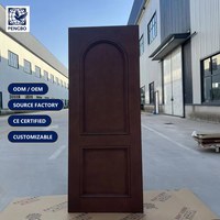 Porte intérieure en MDF polymère minimaliste à finition laquée brillante pour villa, école, maison, chambre, hôtel, cuisine